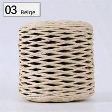 1 pieza de Hilo de Rafia, Cuerda de Rafia, Materiales de Suministros de Ganchillo y Tejido DIY para Sombreros, Bolsos, Cojines, Cestas