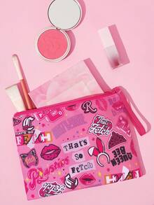 Mean Girls | SHEIN Makeup Bags - Pink - View 2