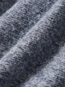 女童破洞阔腿牛仔裤，秋冬季保暖内衬 - 藍色 - 查看 6