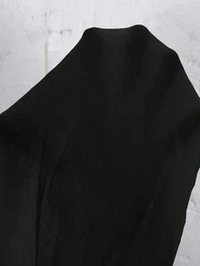 Breezaya 刺绣透视休闲长袖宽松衬衫 - 黑色 - 查看 7