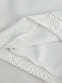 Vacaura 2 件套休闲学院风青少年男孩撞色字母印花宽松连帽衫和抽绳裤套装，适合休闲、酷炫、街头穿着 - 彩色 - 查看 7