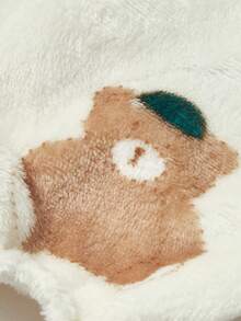 PETSIN 1pc Pet Cat Dog Universal Fleece Warm Jumpsuit Bear Print - 彩色 - 查看 3