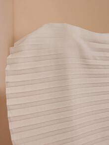 Amorya Women's Elegant Belted Double-Breasted Jacket And Pleated Skirt 2 Pieces Set, Suitable For Daily Commute And Multiple Occasions Autumn Clothes