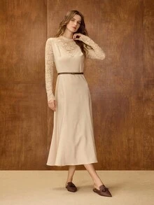 欧美新款时尚女鞋，编织流苏闭趾性感尖头平底半拖鞋，棕色，百搭气质，优雅轻便，防滑舒适，高级鞋款 - 棕色 - 查看 5