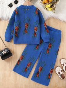 Young Girl' Fashionable Retro Comfortable Knitted Sweater Set Girls Sweater Sets Kids Two Piece Set Girl Knit Set Girl Two Piece Sets Girl Spring And Autumn Suit Girl S Spring And Autumn Suit Girls Spring And Autumn Suit Kids Sweaters For Girls Girl Clothes Autumn And Winter Clothes  Girls Sweater Sets Girls Suit Set Girls Spring And Autumn Suit Kids Long Sleeve Set Girl Warm Sets Two Piece Winter Outfits For Toddler Girl Girls' Trouser Suit Girl Spring Autumn Suit