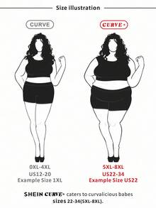 SHEIN CURVE+ Chemise décontractée à manches lanternes, à fleurs jacquard, à simple boutonnage, pour femmes grandes tailles