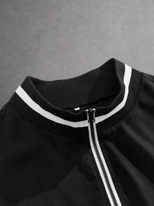 EASEVO 男士大码时尚拼接长袖外套，秋冬季