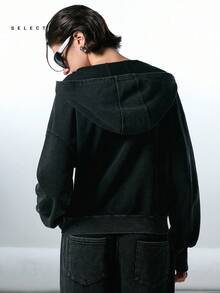 LYSMO Hanorac cu mânecă lungă și glugă pentru femei