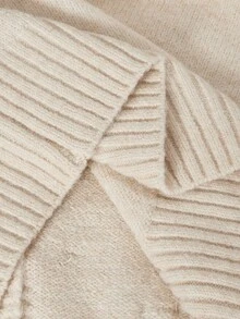 ROMWE Kawaii Mignon Kawaii Faux Col de Fourrure Détachable Nœud Décoratif Femmes Cardigan