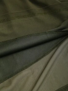 Sweetra Tall Autumn/Winter Elegant Green Mesh Off Shoulder High-End Metal Buckle Decor Fitted Mermaid Hem Long Dress For Tall Women - Army Green - View 7