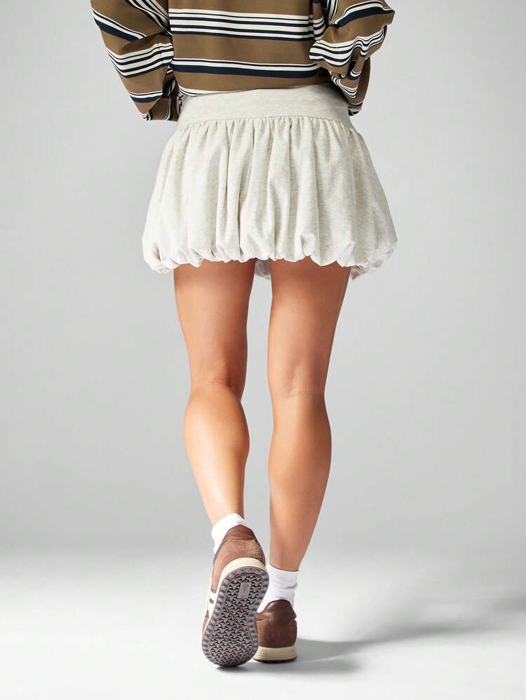 MISSGUIDED Bubble Hem Mini Skirt With Ruched Detail