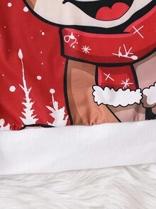 Herren minimalistische Mode Weihnachts-Grafik Rundhals Pullover Sweatshirt, für den Herbst