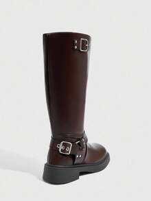 Daringsoles Botas medianas de mujer de color marrón