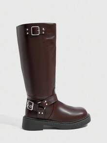 Daringsoles Botas medianas de mujer de color marrón