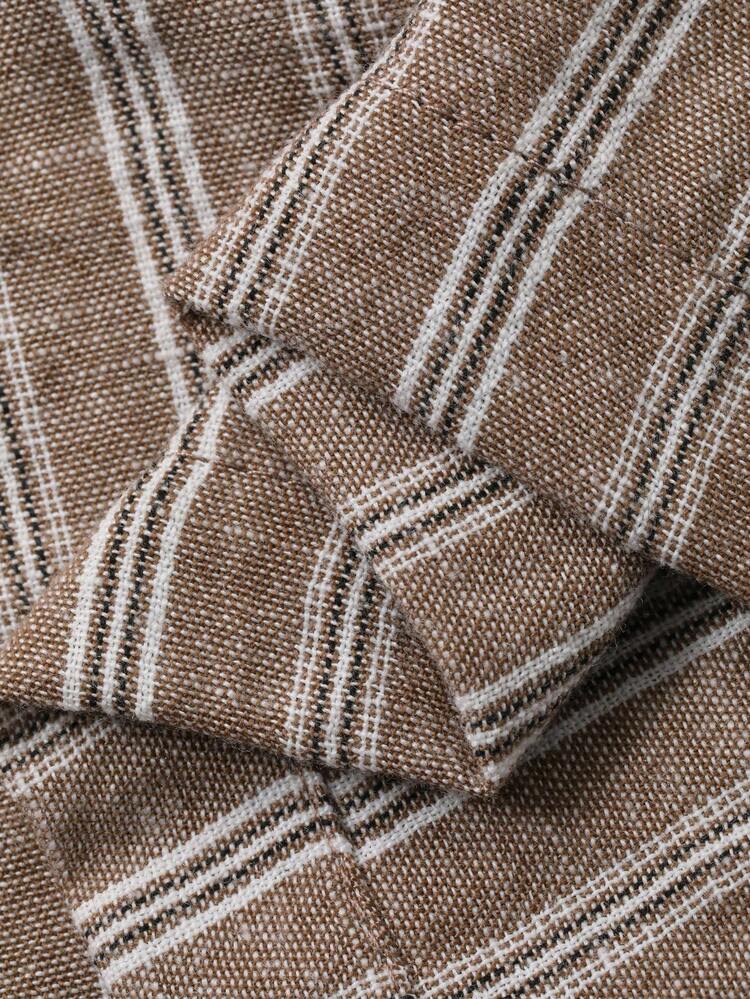 Women's Summer Striped Tie-Up Sleeveless Loose Camisole And Straight Leg Pants 2 Pieces Vacation Set