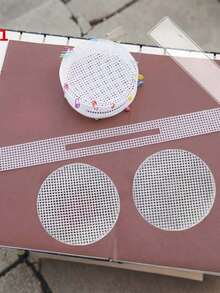 Hand-Woven Package DIY Hyuna Package Deer Sunflower Package, Grid Shaped Plate Package Chain Package Accessories Grid Sheet Home Handicraft Making Bag Tool Kit,Stitch,Crochet - Multicolor - View 14