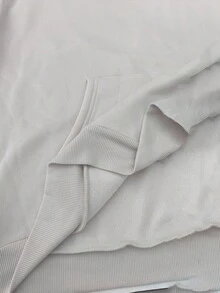 STYNVO 男士刺绣连帽衫和抽绳腰裤套装，秋冬装 - 杏色 - 查看 7