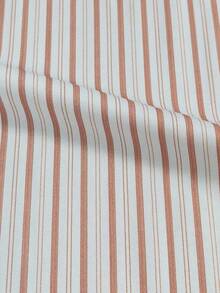 Sweetra Plus Size Women Striped Patchwork 2 In 1 Bow Collar Ruffle Hem Preppy Style Date Night Party Dress - Orange - View 4