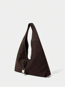 SHECARRY 休闲时尚女士大容量单肩包，适合日常使用 - 棕色 - 查看 2