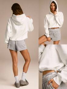 GLOWMODE 日常羊毛衫 Self Love Club 轻盈保暖宽松版型可调节风帽抽绳下摆秋冬日常休闲