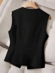 GlowEve CURVE Plus Size Casual/Office Solid Color Suit Vest