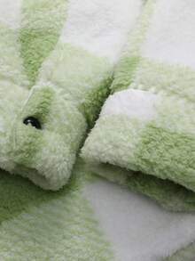 Manfinity Homme Loose Fit Men's Buffalo Plaid Print Flap Pocket Flannel Shirt, For Fall Winter