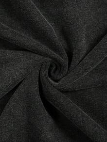 ROMWE MEN Goth Herren Sweatshirt mit Nieten Dekor Langarm Kapuze