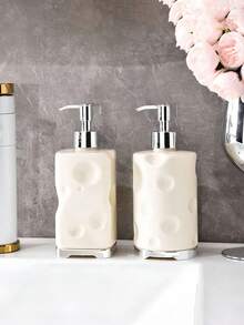 1 件可再填充浴室液体皂/洗发水/爽肤水分配器瓶，沐浴露和化妆品压力泵瓶家居浴室装饰秋季装饰 - 彩色 - 查看 9