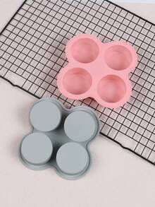 1pc Reusable Silicone Air Fryer Egg Mold, Non-Stick Air Fryer Baking Pan, Silicone Muffin Pans For Baking, Hamburger Bun Pan, Air Fryer Accessories, 4 Cavity - Grey - View 6