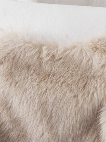 Sparklyn Teen Girls Fuzzy Sleeveless Jacket, Autumn/Winter Fall