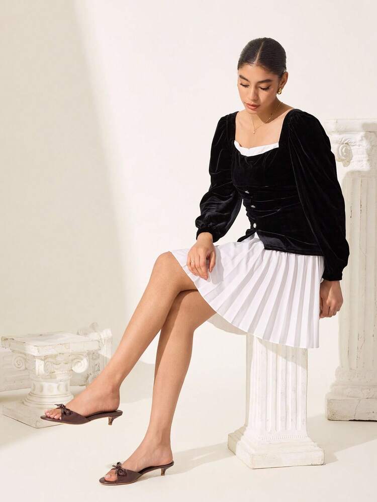 CUCCOO CHICEST Women's Bowknot Round Toe Kitten Heel Elegant Sweet Casual All-Match Fashion Comfortable Faux Leather High Heel Sandals, Suitable For Afternoon Tea, Dates, Elegant Outfits, Vacation, Beach, Versatile For Christmas Elegant Shoes Wedding Shoes Summer Shoes Bride Shoes