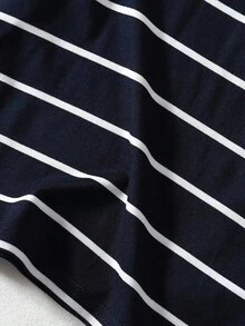 SHEIN Vintaside Kids 3件套男童条纹T恤、秋冬汗衫 - 彩色 - 查看 5