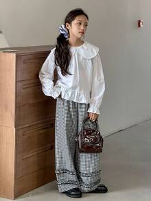 Dazy Kids Girls Fashion Shirt Set - Black and White - View 2