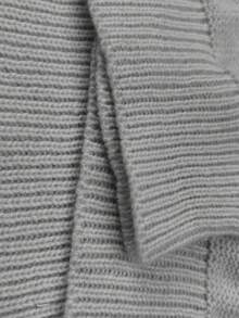 EURMUSE Plus Size Casual Solid Color Drop Shoulder Sweater, Autumn/Winter - Light Grey - View 3