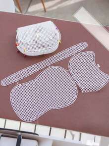 Hand-Woven Package DIY Hyuna Package Deer Sunflower Package, Grid Shaped Plate Package Chain Package Accessories Grid Sheet Home Handicraft Making Bag Tool Kit,Stitch,Crochet - Multicolor - View 8