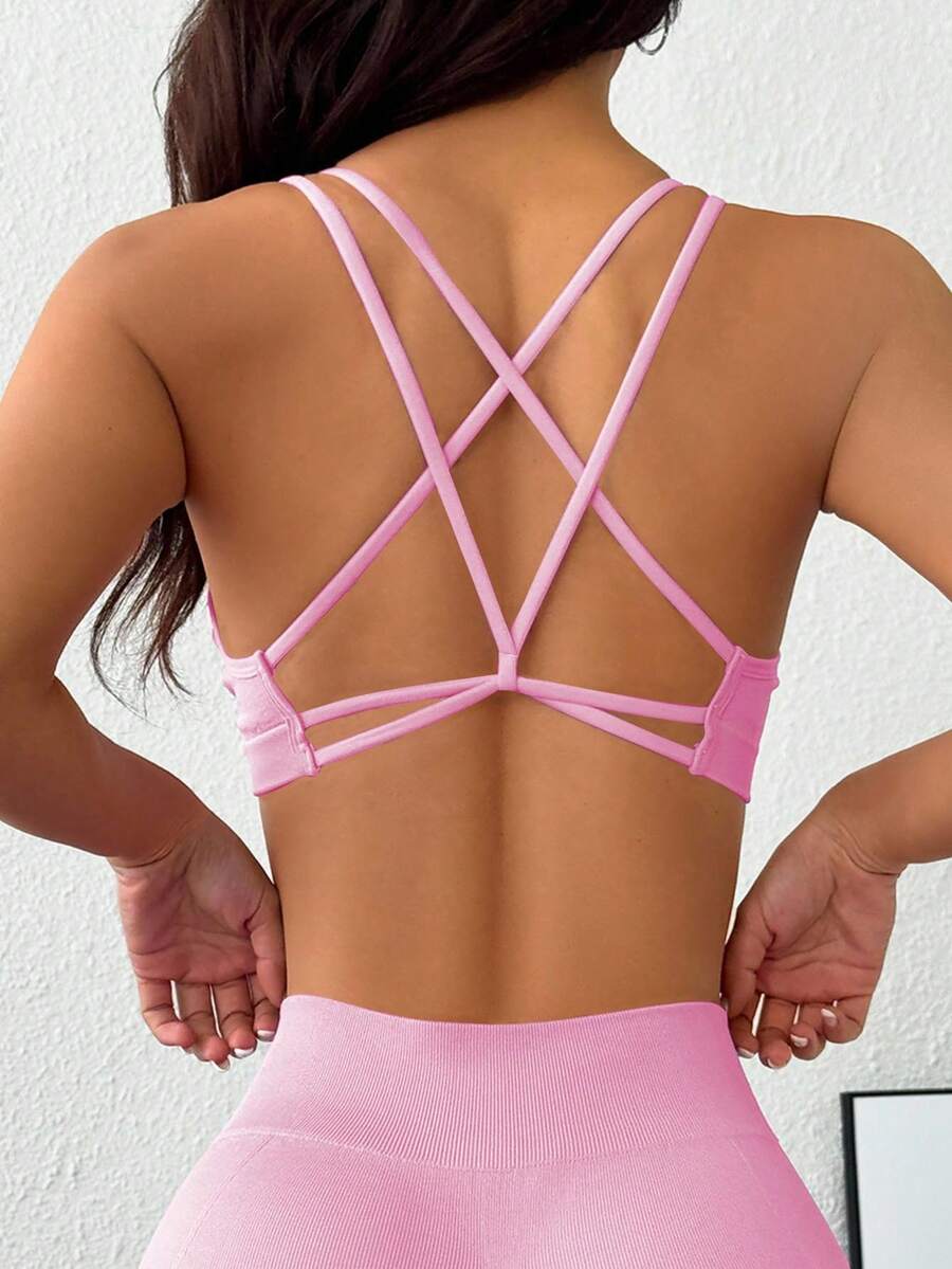 Slayform Slayform Women's Seamless Solid Color Sports Bra