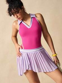 VARSIVA 户外休闲修身无袖女式运动连衣裙（含安全短裤） - 彩色 - 查看 7