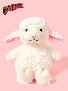 Cute Bow-Knot Little Sheep Plush Doll, Lifelike Soft Lamb Stuffed Animal Doll, Children's Gift - Multicolor - View 5