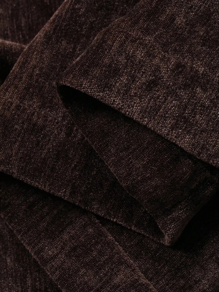 Women's Velvet Sleeveless Cardigan And Long Skirt Elegant 2 Pieces Set