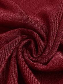 Firerie Sexy Draped Neck Cropped Camisole Top With Metal Decor, Suitable For Commute, Party, Back To School, Music Festival, Vacation, Elegant Plus Size Camisole Top For Valentine's Day, Concerts, Performances, Dates, Formal Events, Weddings Wine Red Top Burgundy Top Dark Red Top Red Top Red Deep V Top New Year - Burgundy - View 8