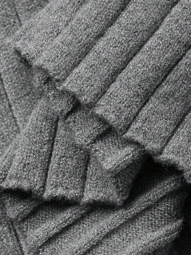Women's Minimalist Ribbed Knit Loungewear Set, Autumn/Winter, Fall Clothes Pajama, Cozy Outfit