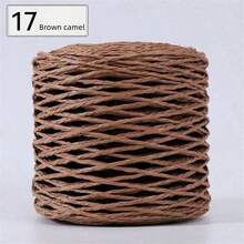 1 pieza de Hilo de Rafia, Cuerda de Rafia, Materiales de Suministros de Ganchillo y Tejido DIY para Sombreros, Bolsos, Cojines, Cestas