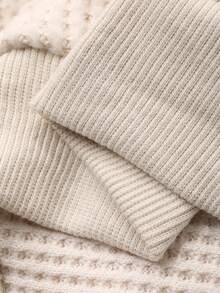 DAZY Plus Size Boys Casual Loose Fit Letter Embroidery Streetwear Sweatshirt, Autumn