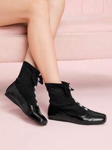 CUCCOO DOLLMOD Daphne Women's Black Ankle Boots For Autumn/Winter - Black - View 5