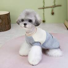 PETSIN Christmas Velvet Pet Dog And Cat Hoodie – Ultra-Warm Plush Fleece Autumn Winter Sweatshirt Vest With Secure Traction Buckle, Festive Holiday Outwear For Small Puppies, Kittens, Teddy Breeds, Indoor Casual And Outdoor Walking - Ash - View 5