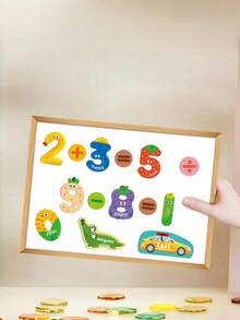 MINKOJA ToyAlphabet Puzzle Stickers Early Learning Toys Animal Number ABCs Preschool Educational Toys For Kids Ages 3 4 5 6 Kindergarten Cognitive Development Play Set - Multicolor - View 4