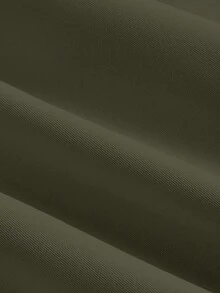 SHEIN MOD Women's Solid Color Sleeveless Dress (With Belt), Back To School Season, Olive Dress - Army Green - View 3