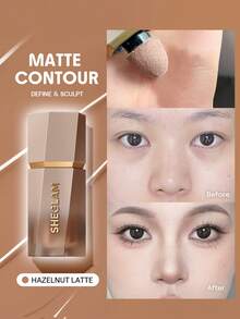 SHEGLAM Sun Sculpt Liquid Contour-Hazelnut Latte Contour Liquid Non-Greasy Long Lasting Natural Bronzer Contouring Weightless Contour Brand Beauty Makeup Face Paint Cosmetic For Women Girls Perfect For Winter Ideal For Y2K Fancy Fashion Suitable For Birthday Christmas Gift Party Ready Best Color