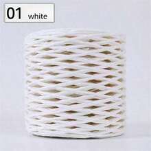 1 pieza de Hilo de Rafia, Cuerda de Rafia, Materiales de Suministros de Ganchillo y Tejido DIY para Sombreros, Bolsos, Cojines, Cestas