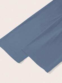 SHEIN Essnce Camiseta de tirantes finos y manga larga con estampado de jinete ecuestre casual, adecuada para la primavera - Neblina azul - Ver 5